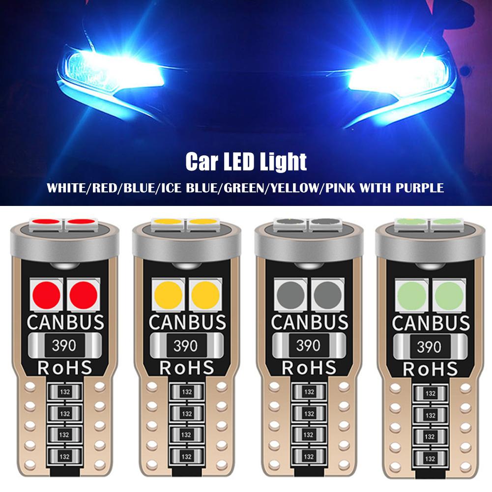 1PC W5W 194 168 T10 6SMD 3030 Canbus LED Bulbs 12V For Car License Plate Light Interior Dome lights Reading Lamp 6000K White Red Bulbs 7