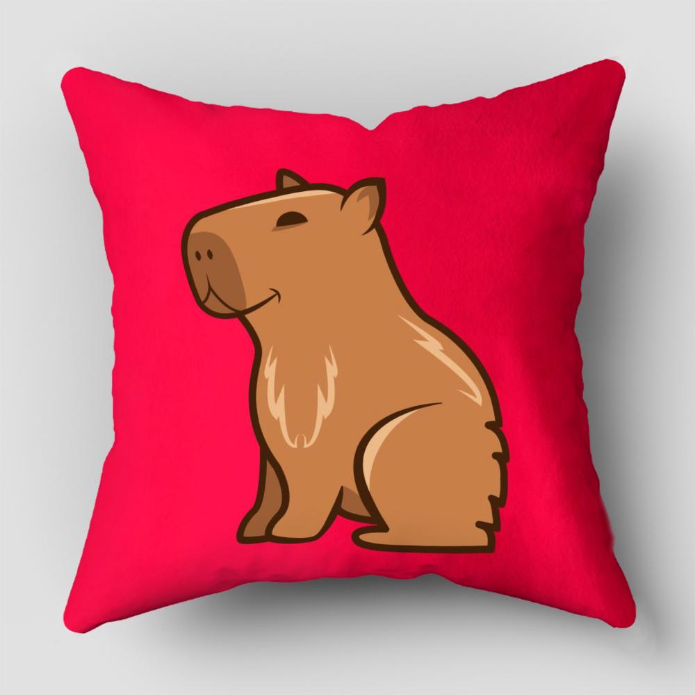 1Pc Capybara Animals Pillow Case For Home Decorative Pillows Cover Invisible Zippered Throw Pillowcases 8.23