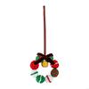 Santa Knitted Wreath Handcrafted Christmas Hanging Decoration For Home Festival Party