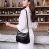 Women Shoulder Bag Multi-layer Crossbody Bag Black Elegant Female Casual Large Capacity Bags