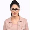 LENSKART BLU | Zero Power Blue Cut Computer Glasses | Anti Glare, Lightweight  | 100% UV Protected | For Men & Women | Medium | LB E14270