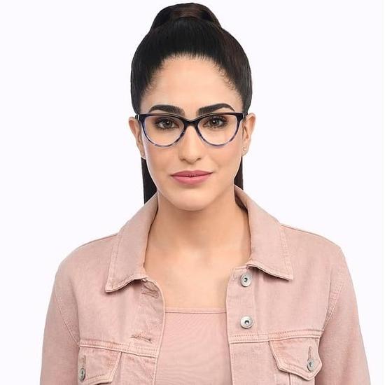 LENSKART BLU | Zero Power Blue Cut Computer Glasses | Anti Glare, Lightweight  | 100% UV Protected | For Men & Women | Medium | LB E14270