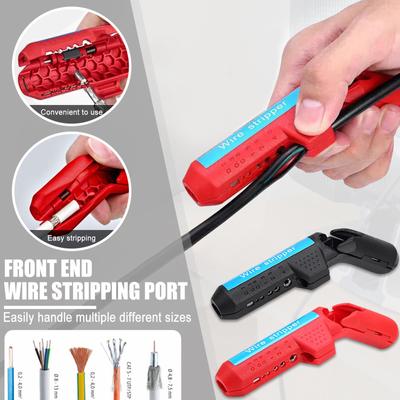 Wire Stripper Knife Curved Handle Cable Stripping Wire Cutter Portable Ergonomic Multifunctional Hand Tool