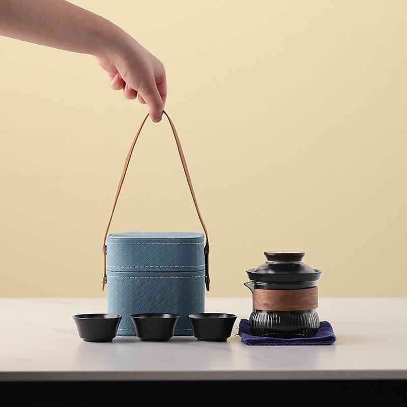 

Creative Portable Travel Tea Set Premium Sense Business Banking Enterprise Car Enterprise 4S Store Gifts