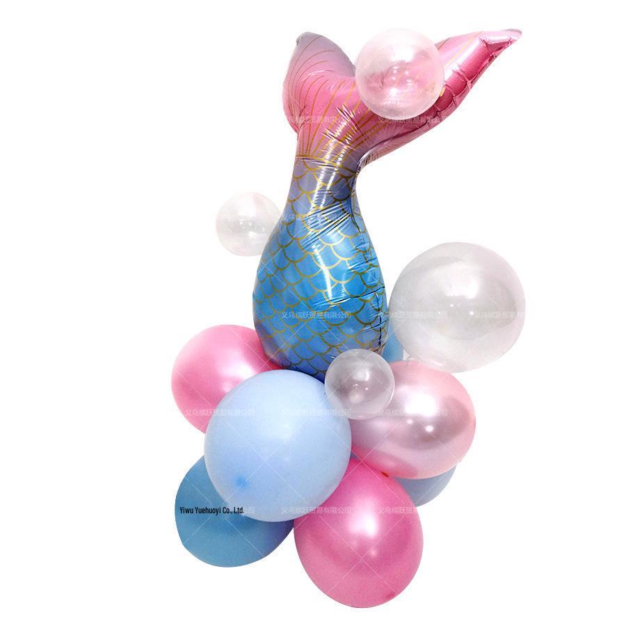 Mermaid Tail Balloon Set for Birthday Party Decoration