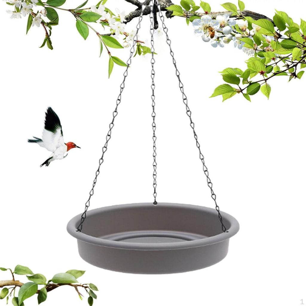 Bird Bath, Chain Feeder, Garden Hanging Bath for Pigeons in Outdoor