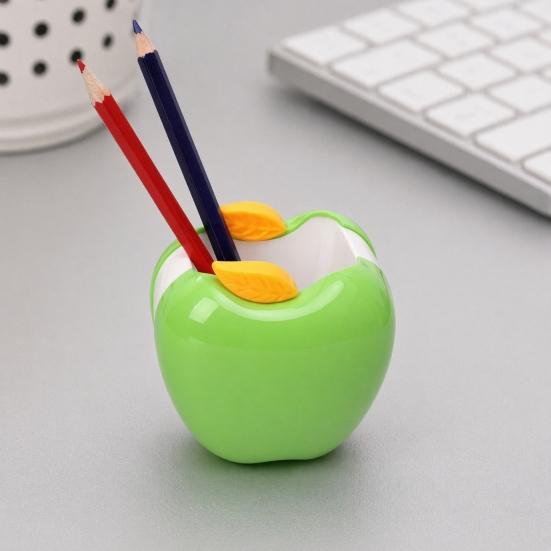 xiaobudian Fruit Shape Pen Holder, Large Capacity Desktop Pencil Organizer, Decorative Stationery Container Box for Home, Office, Classroom