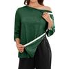 Women’s Adaptive Three Quarter Sleeve Shirt with Away Design for Shoulder or Mobility Assistance Top