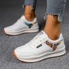 Fashion Women's Casual Sports Shoes Fashion Lace-up Side Zipper Platform Sneakers Woman Lightweight Non Slip Vulcanized Shoes Plus Size