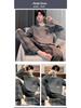 High-Quality Men's Korean-Style Loose Long-Sleeve Pajamas for Spring/Autumn – Casual, Versatile Homewear Set