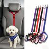 Universal Adjustable Pet Car Seat Belt Headrest Restraint Safety Rope Anti-Shock Travel Leash Pet Car Safety Accessory For Small