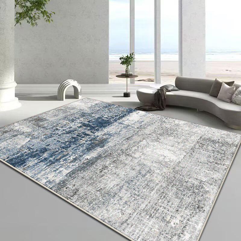 Modern Light Luxury Golden Carpet Living Room Abstract Decoration Large Area Non-slip Rugs Bedroom Cloakroom Washable Floor Mat