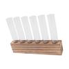 Glass Plant Propagation Station Plant Propagation Tubes Desktop Plant Terrarium With Wooden Stand