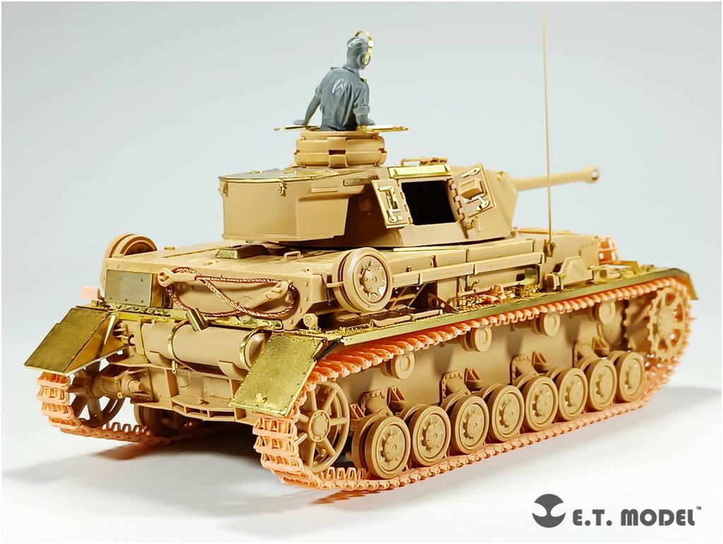ET Model 1/35 WWII German Army Panzer IV Ausf. G Early Production Detail-Up Parts Set (for Tamiya) Plastic Model Parts E35-308