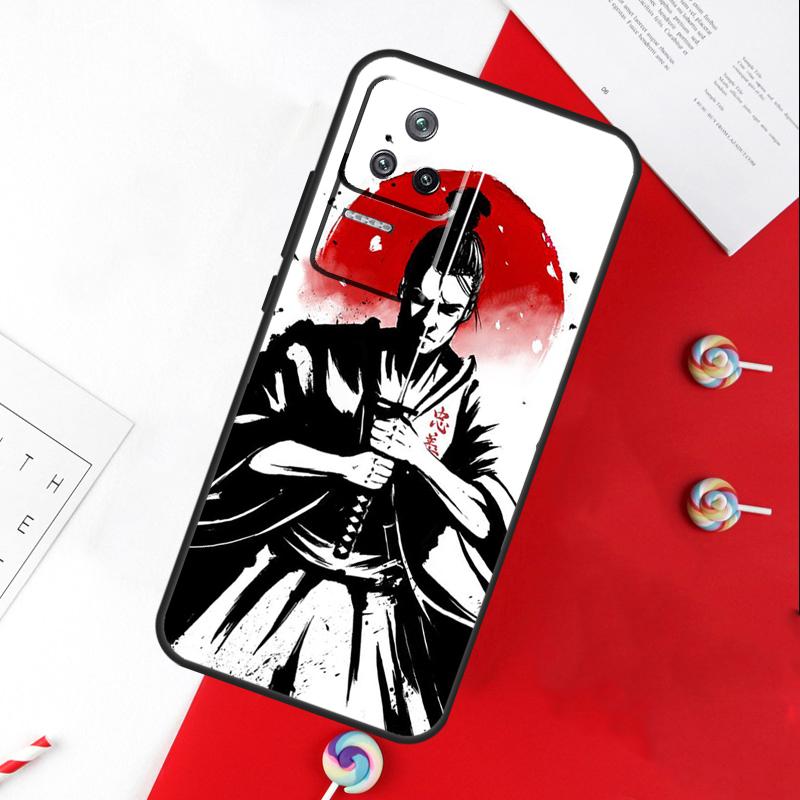 Japan Samurai Ninja Cover For Xiaomi 11T 12T 13T 14T Pro 13 14 15 Ultra POCO X7 Pro X3 X5 X6 F5 F6 M6 Pro Case