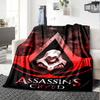 Koc z nadrukiem z motywem Assassin's Creed - Idealny na kanapę, łóżko, podróże i do użytku na zewnątrz | Można prać w pralce, przytulny i trwały.