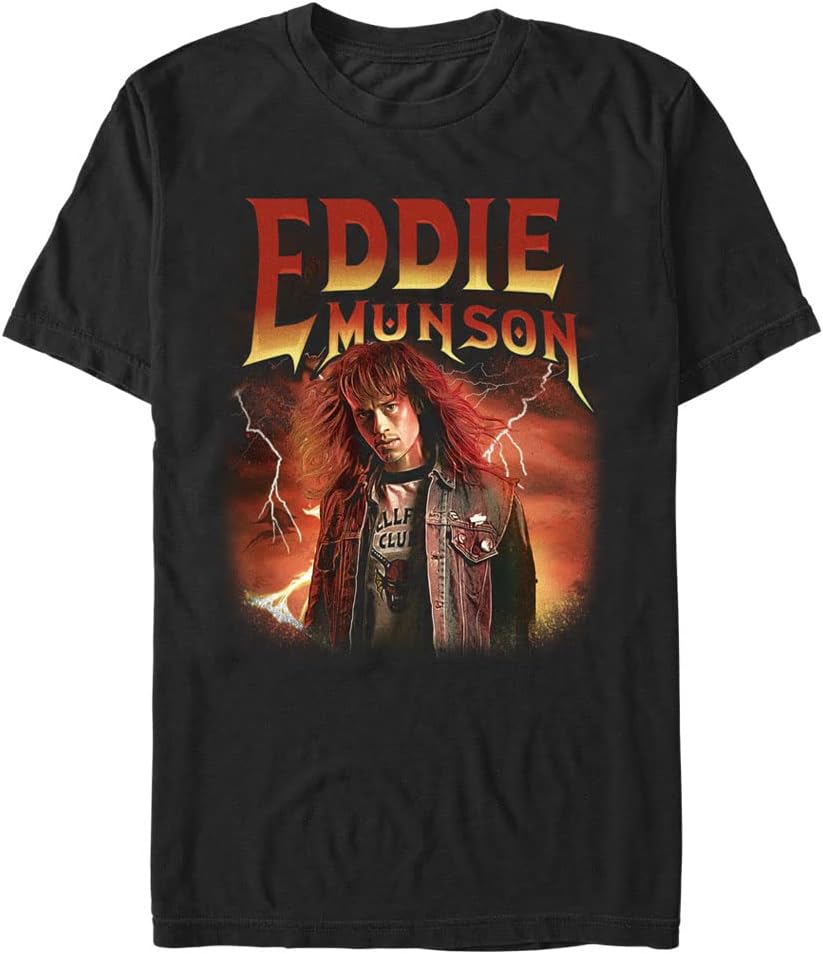 Stranger Things Men s Big & Tall Metal Eddie Tee Short Sleeve Tee S