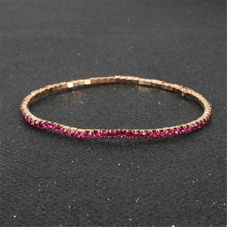 9Pcs Stackable Elastic Crystal Bead Bracelet Rhinestones Handchain Fashionable Stretch Wristchains Jewelry for Women
