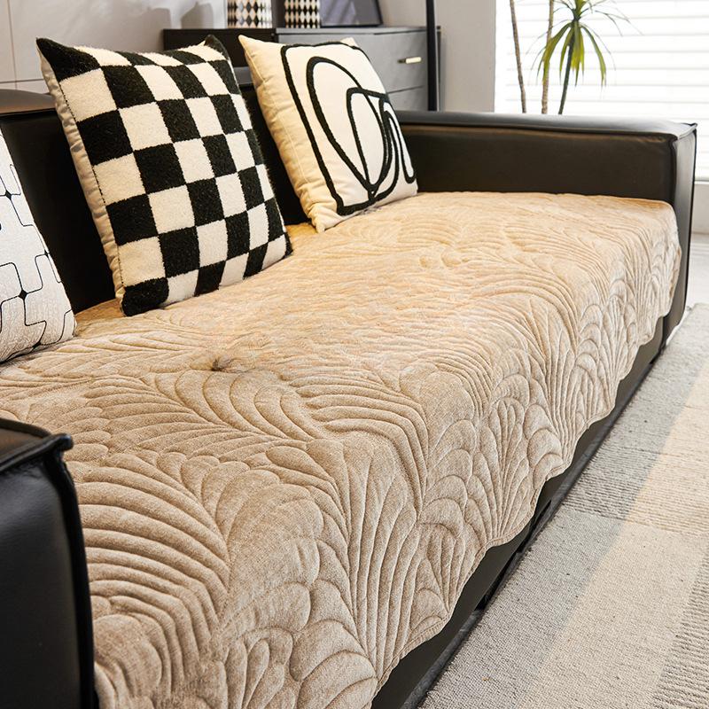 

Легкая роскошная подушка для дивана из шенилла Four Seasons Universal High Sense, нескользящая кожаная наволочка для дивана, полотенце 70*70cm