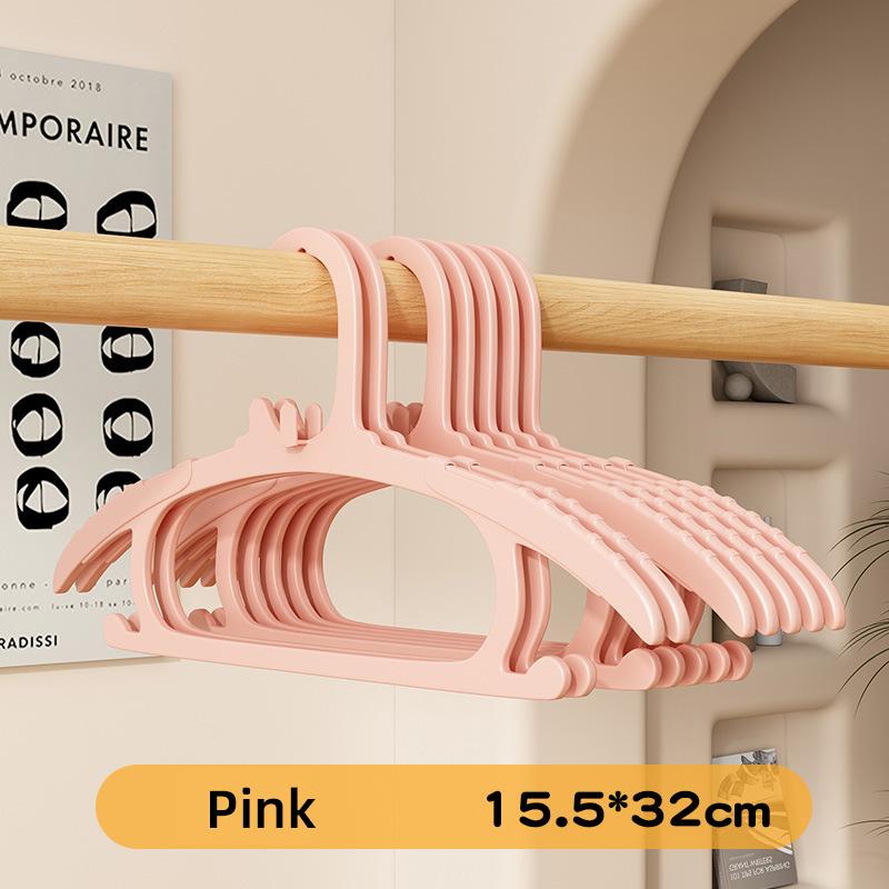 Children's Clothes Hanger Anti Slip Penguin Style Children's Clothes Hanger, Small Baby's Home Seamless Clothes Hanger 10pcs