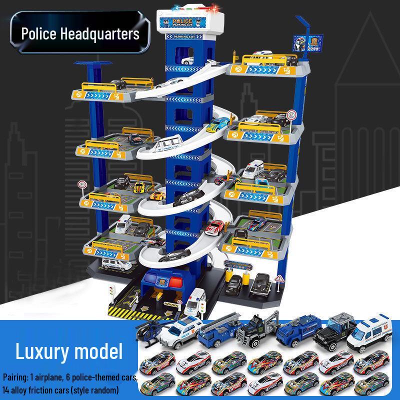 Huicheng Seven- or Nine-Layer Electric Race Track Parking Toy Set