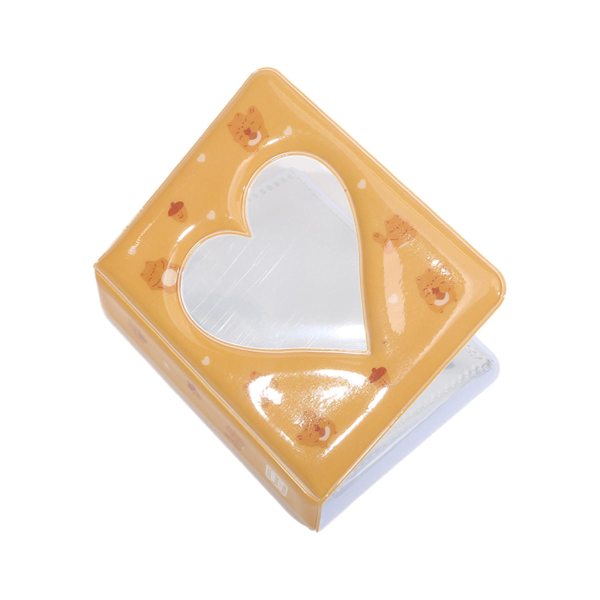 

Милый 3-дюймовый держатель для фото с сердечком любви, прозрачная внутренняя страница, коллекционный альбом, буклет, чехол для хранения фотографий в виде студенческих идолов