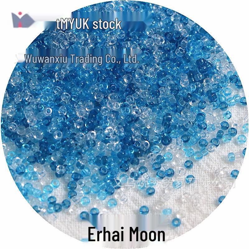 1.5mm Transparent Miyuki Glass Seed Beads for DIY Hairpins, Embroidery, and Bracelet Crafting.