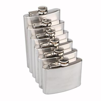 Men's Portable Outdoor Flask: 304 Stainless Steel Wine Bottle (4-10 Oz)