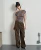 SWAYGLOW Solid Cargo Pants Brown