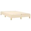 Vidaxl Continental Bed with Mattress, Cream, Fabric, 120X200 Cm