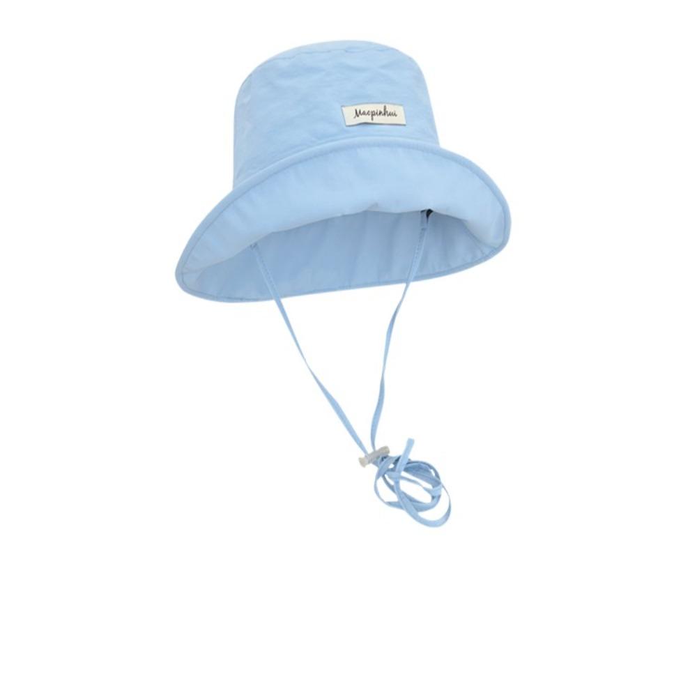 

Sunshade Sun Hat Wide Brim Outdoor Fishing Cap Fashion Drawstring Bag Summer синій