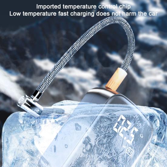 Mini compresor de aer pentru anvelope auto cu lumină LED, reîncărcabil, portabil, electric, pompă de umflat aer pentru anvelope de motocicletă, bicicletă