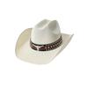 Retro Bull Head, Rivet Belt, Straw Hat, Women's and Men's Summer Visor, Rolled-brimmed Western Cowboy Top Hat