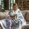 Sanrio 40th Anniversary Flannel Blanket Soft Warm Plush Throw For Couch Bed Cover Camp Lightweight Summer Nap Blanket Fan Gift