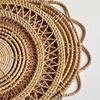 Bohemian Style Handmade Rattan Wall Hang Decor Round Wicker Tray Woven Wall Hanging Decor Country Style For Living Room Bedroom