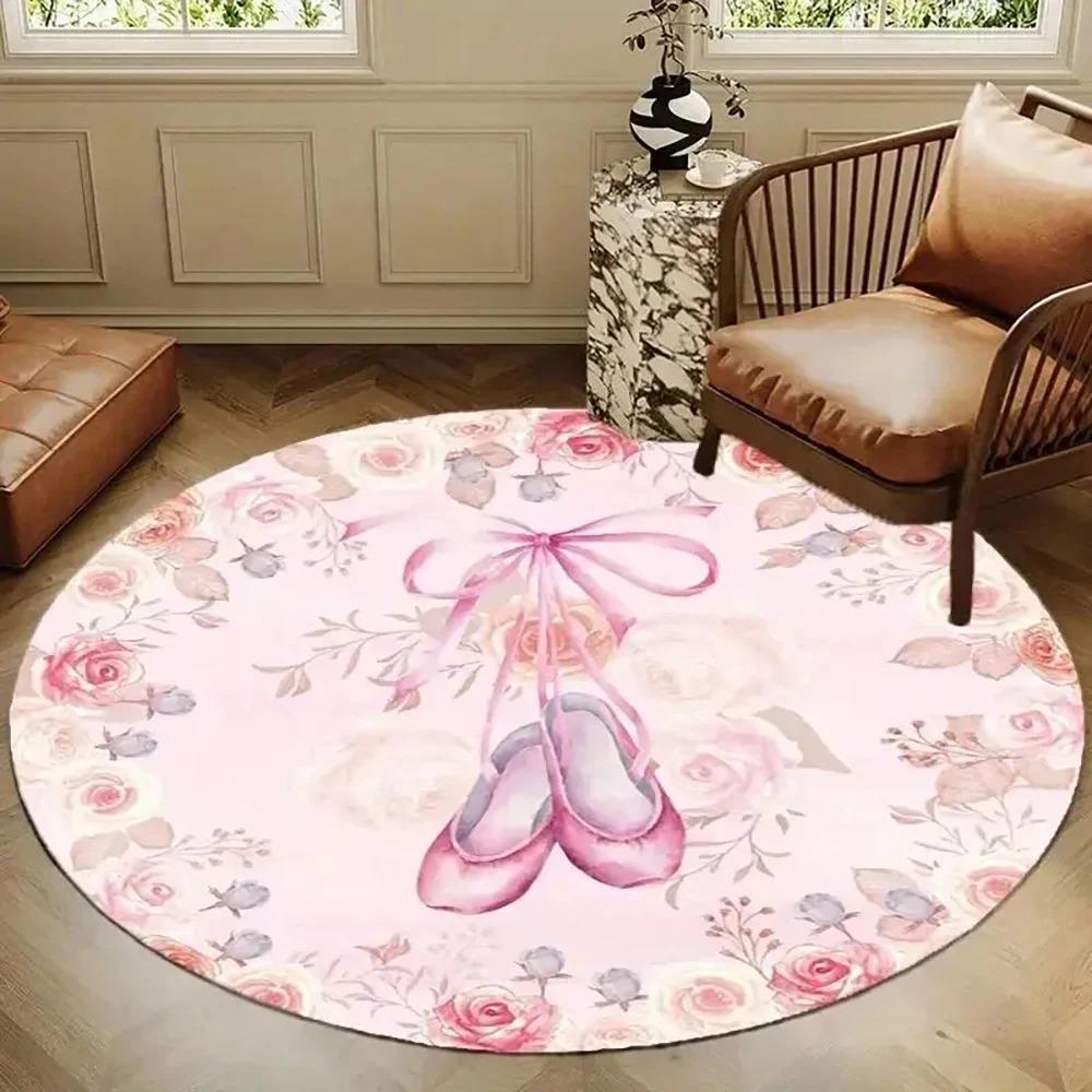 Pink Rose Floor Mat, Luxurious Furniture Carpet Decoration Small Rugs for Bedroom Kitchen Mats for Floor Rugs Living Room