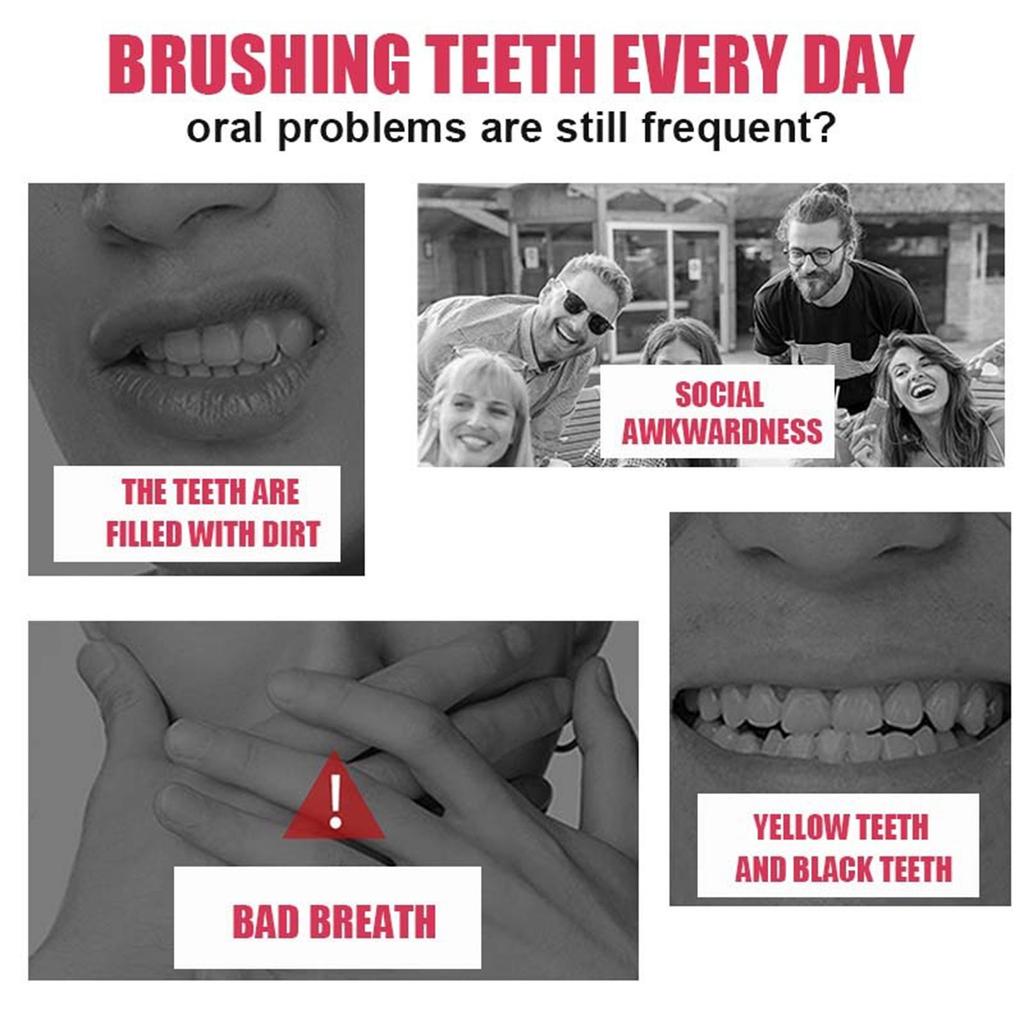 Tablete masticabile pentru apă de gură pentru curățare profundă și respirație proaspătă, apă de gură cu granule solide probiotice