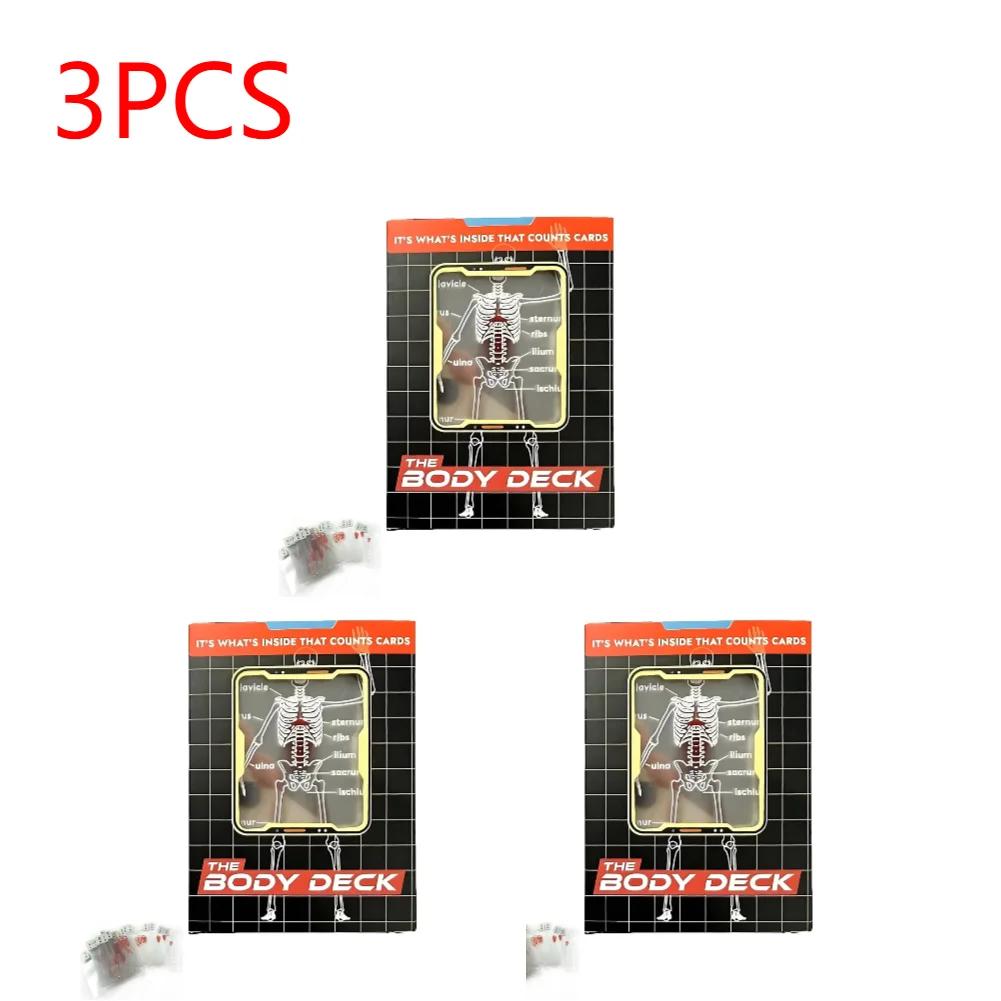 1-5pcs Body Deck Playing Cards Interesting Human Anatomy Playing Cards Playing Cards Card Game Entertainment Party