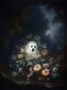 5D DIY Diamond Painting Cross Stitch Ghost Haunted Mountain Manor Dark Academy Gothic Halloween Ghost Cute Home Room Decor