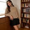 European Autumn/Winter Tassel Ripped High Neck Knit Sweater for Women