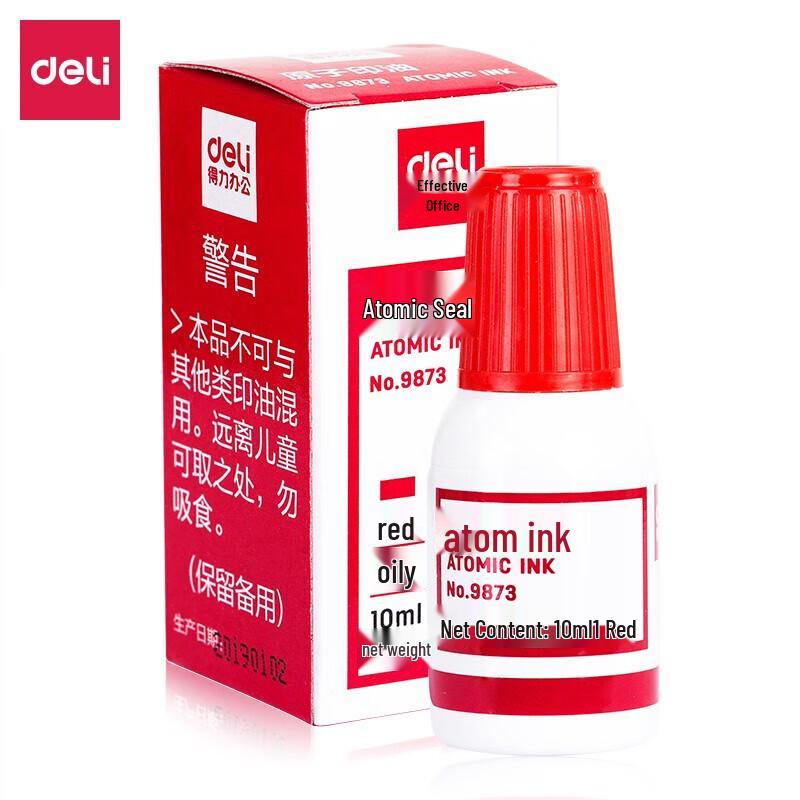 Deli Quick-Drying Atomic Ink Refill красный