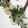 2025 Heart-Shaped Olive Wreath Door Hanger - Decorative Simulated Flower Ornament
