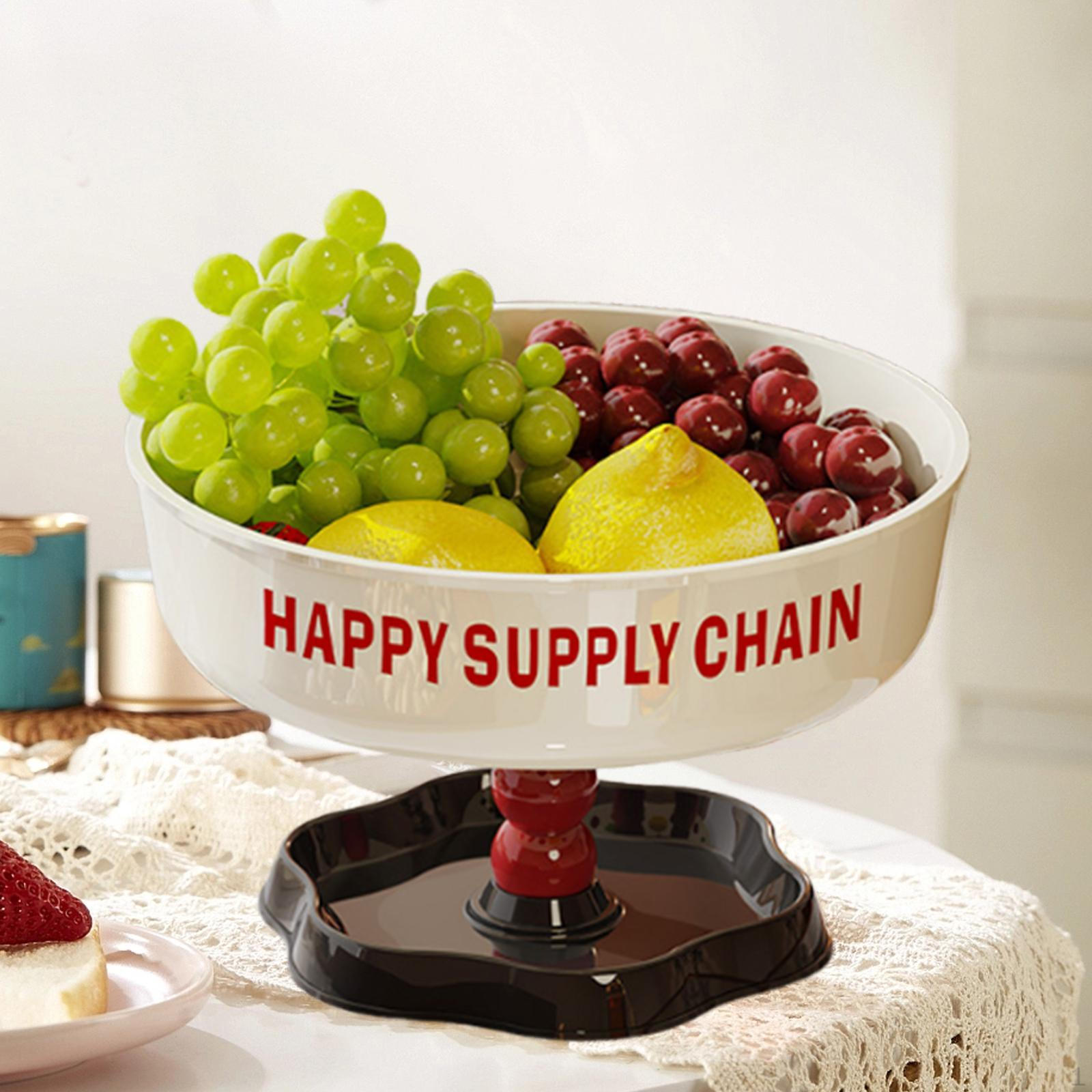 

Органайзер для хлеба, конфет, закусок, фруктовая чаша с подставкой, подставка для тарелок и овощей Red Black