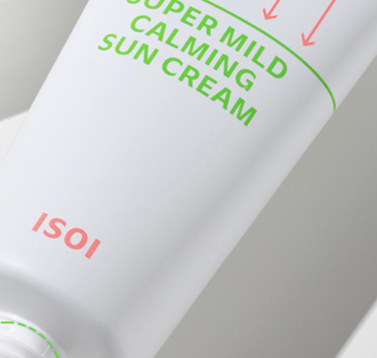 ISOI Super Mild Calming Sun Cream SPF50+ PA++++ 55ml Daily Sunscreen K-Beauty