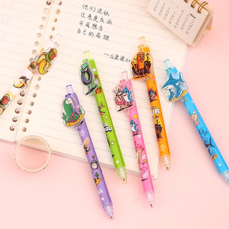 

36Pcs Tung Tung Sahur Style Gel Pens, Creative and Playful, Unique Black Pen Design, Smooth Writing, Quickdrying Ink, Office Workers, Stylish, Light Random style 12Pcs