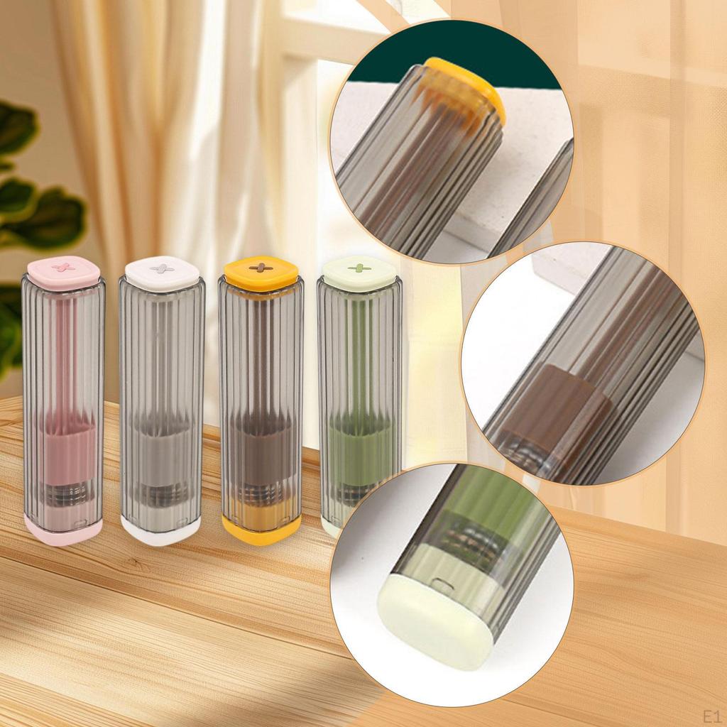 4x Sewing Tube Organizer Small Portable Toothpick Holder Case for Backpack Trip Hand Crafts