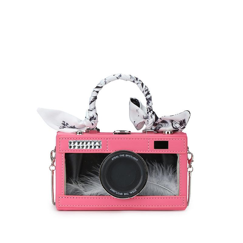 Transparent Pu Box Bag With Chain Strap For Daily Casuals And Street Style