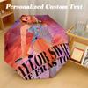 Portable Auto Folding Umbrella,Taylor Swift 8 Rib Waterproof Umbrella For Camping Commute