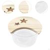 Hamster Sand Bath Box Bathtub Clear Habitat Decoration Cage Accessory Pet Toilet Digging