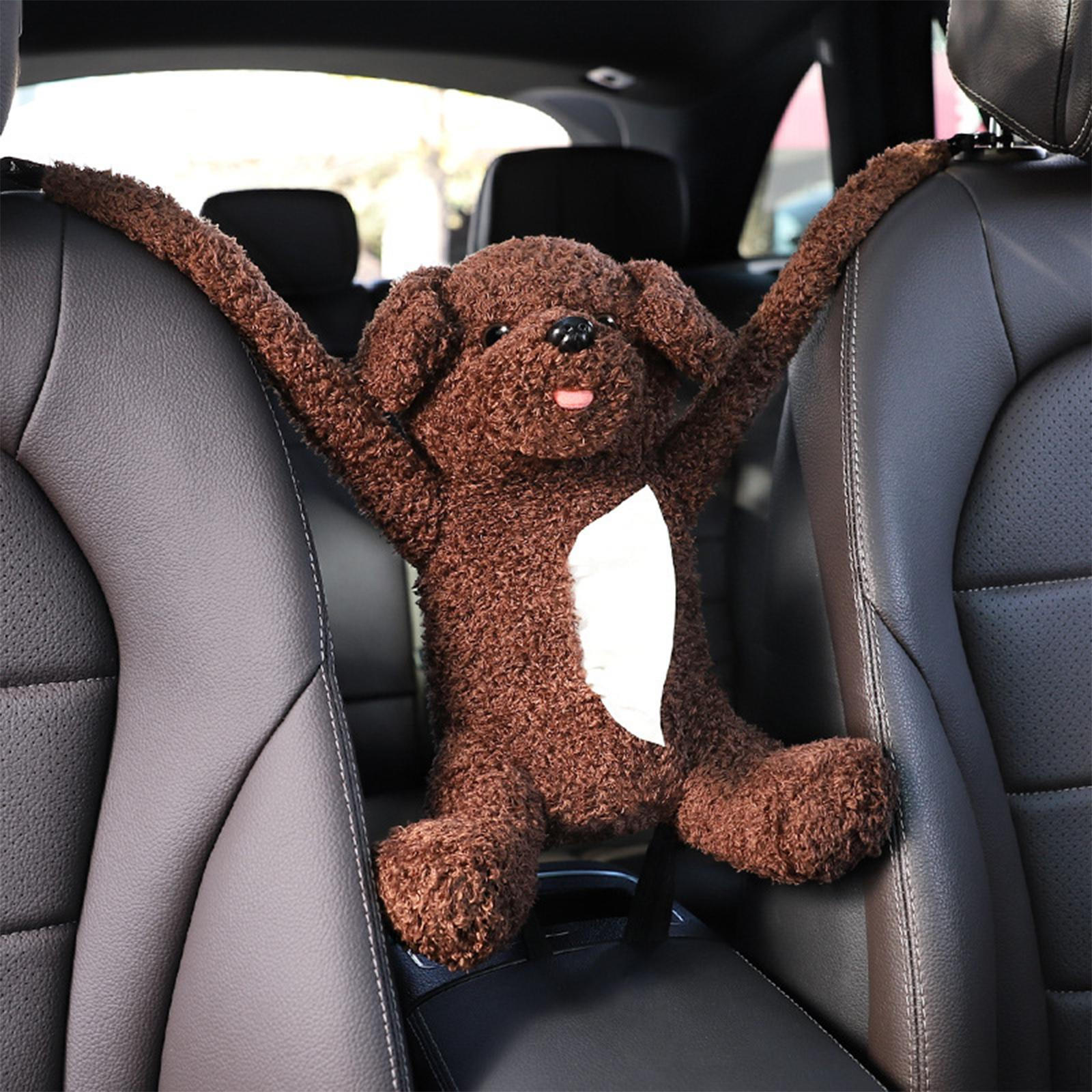 

Adorable Plush Car Tissue Holder - Perfect for Auto, Home, Bathroom, and Office Style D